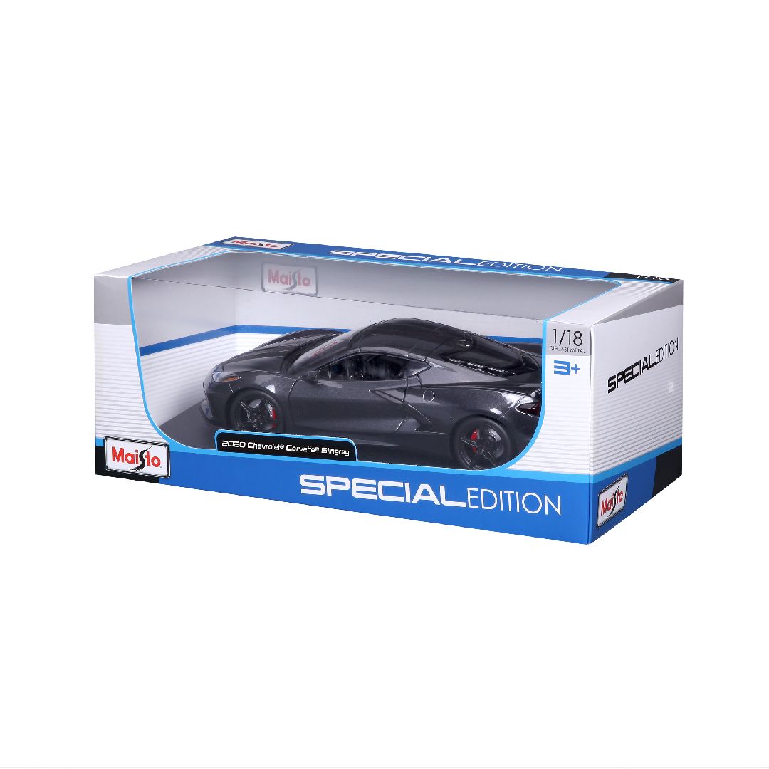 Maisto 1/18 SE 2020 Chevrolet Corvette Stingray Z51 (Grey) – image 6