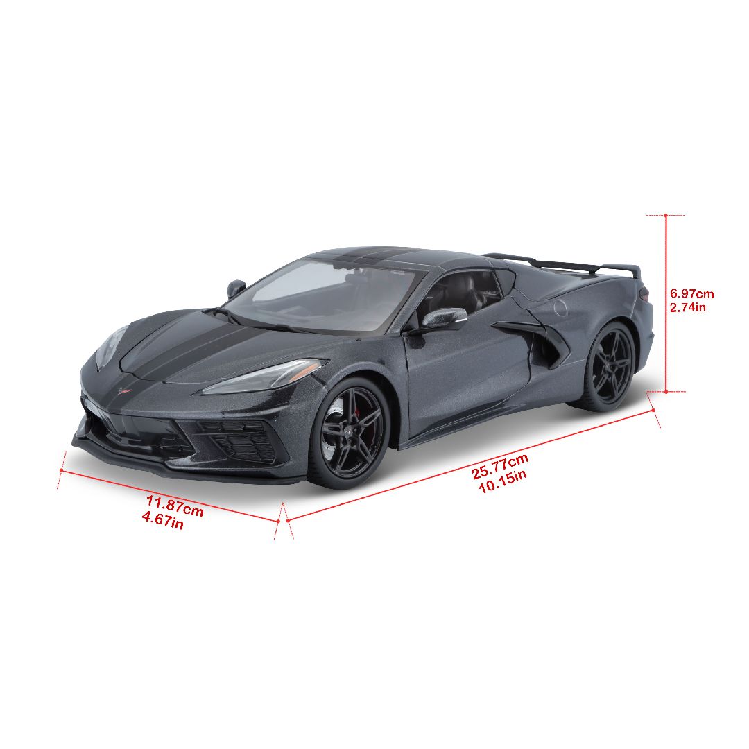 Maisto 1/18 SE 2020 Chevrolet Corvette Stingray Z51 (Grey) – image 13