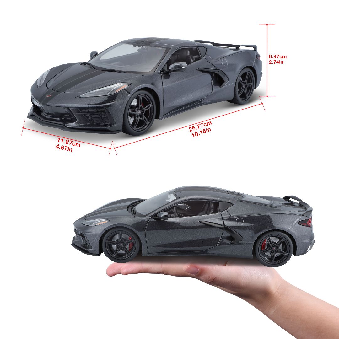 Maisto 1/18 SE 2020 Chevrolet Corvette Stingray Z51 (Grey) – image 14