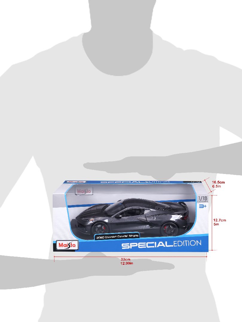 Maisto 1/18 SE 2020 Chevrolet Corvette Stingray Z51 (Grey) – image 15