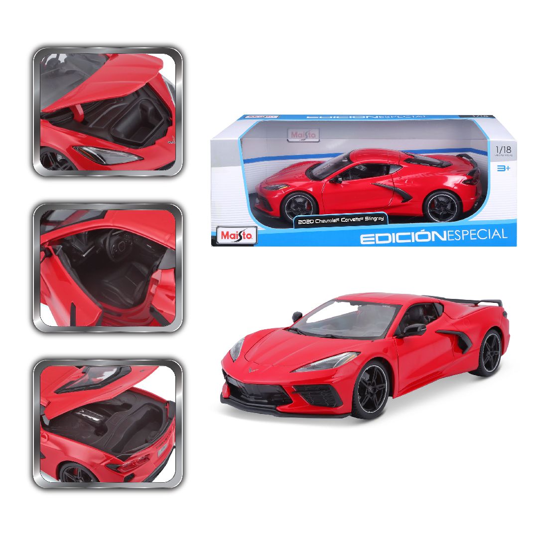 Maisto 1/18 SE 2020 Chevrolet Corvette Stingray Z51 (Red) – image 3