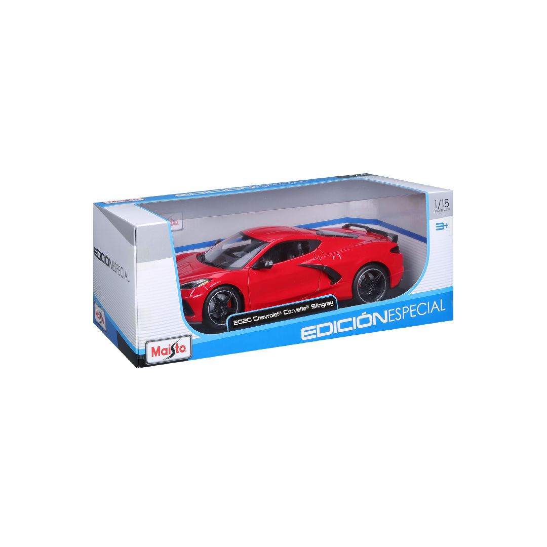 Maisto 1/18 SE 2020 Chevrolet Corvette Stingray Z51 (Red) – image 6