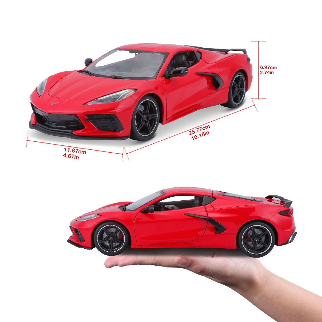 Maisto 1/18 SE 2020 Chevrolet Corvette Stingray Z51 (Red) – image 12