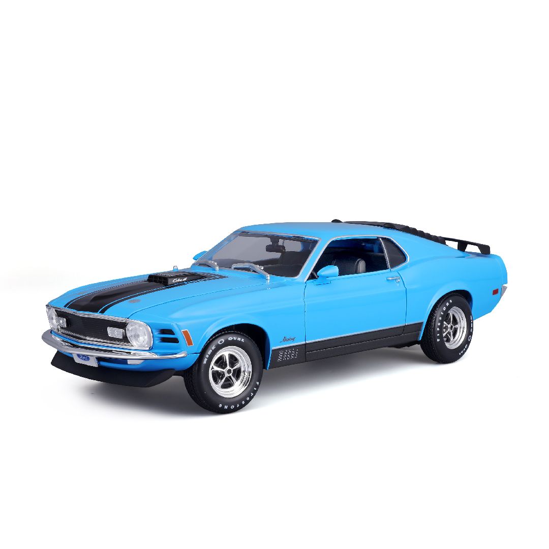 Maisto 1/18 SE 1970 Ford Mustang Mach 1 - Blue – image 2