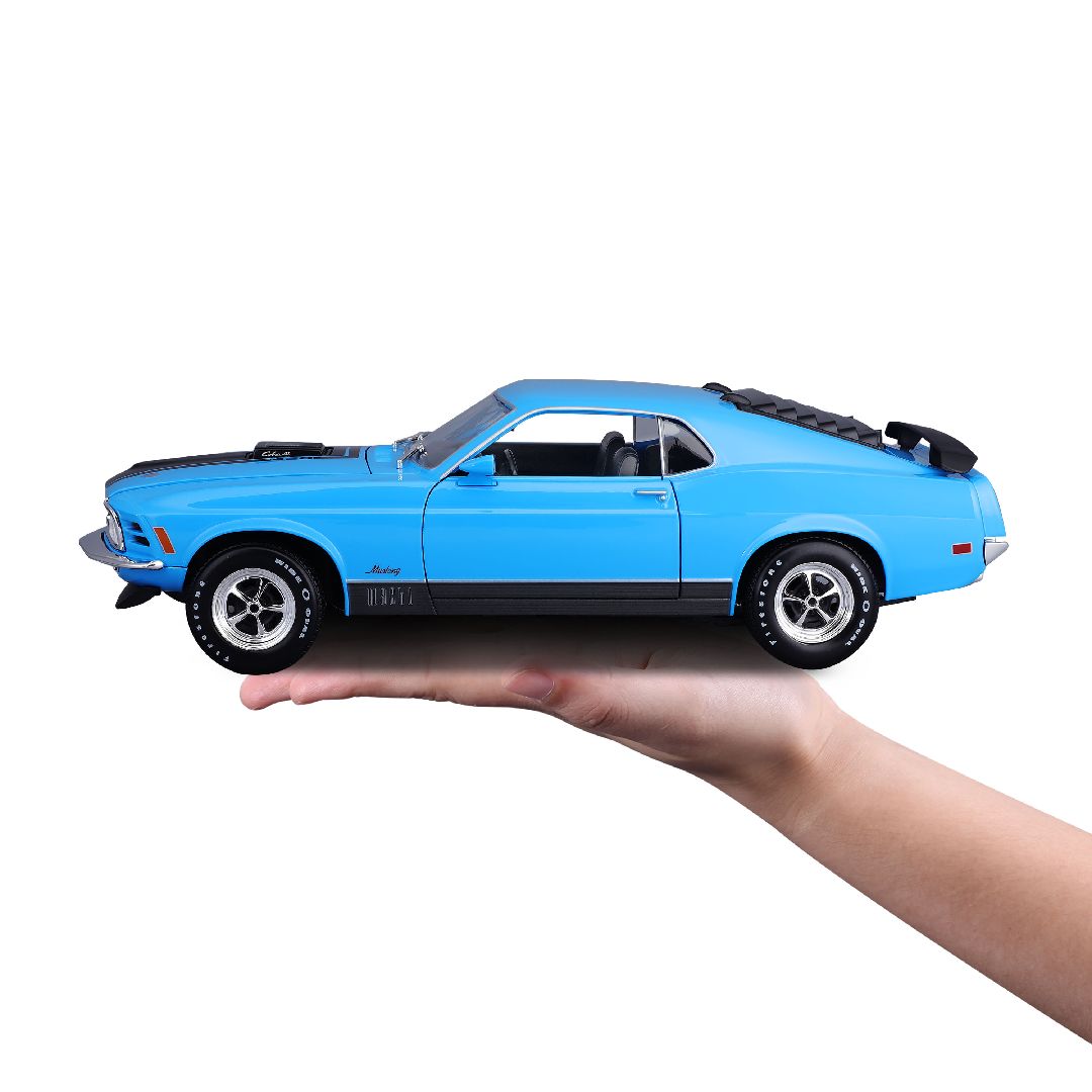 Maisto 1/18 SE 1970 Ford Mustang Mach 1 - Blue – image 7