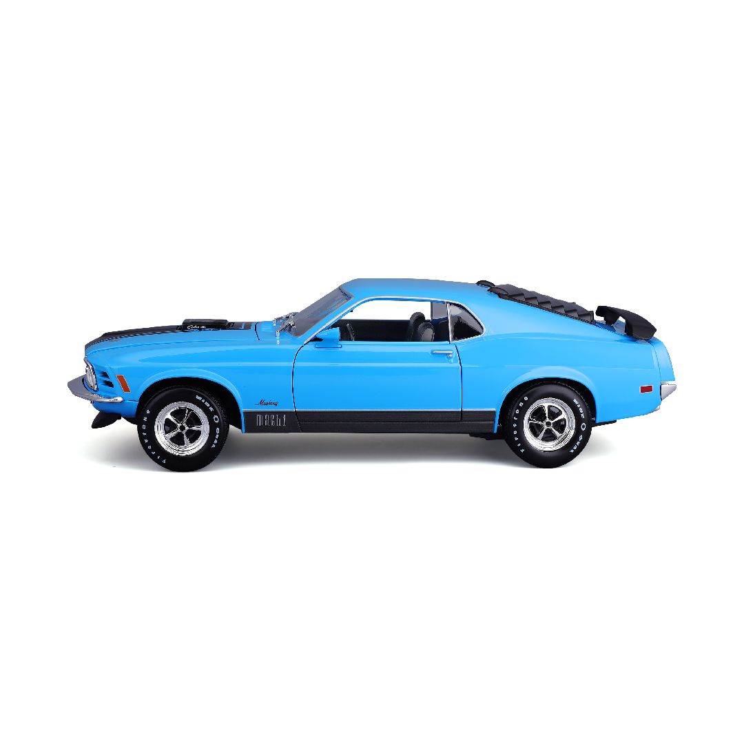 Maisto 1/18 SE 1970 Ford Mustang Mach 1 - Blue – image 17