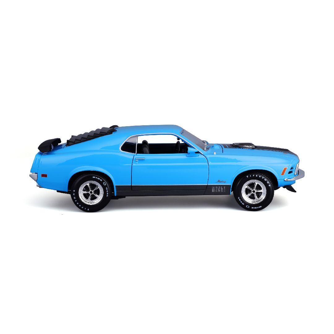 Maisto 1/18 SE 1970 Ford Mustang Mach 1 - Blue – image 18