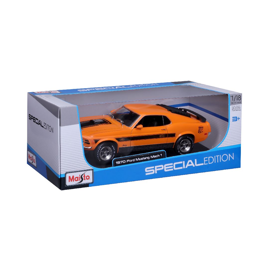 Maisto 1/18 SE 1970 Ford Mustang Mach 1 (Orange) – image 5