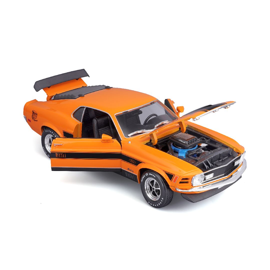 Maisto 1/18 SE 1970 Ford Mustang Mach 1 (Orange) – image 13