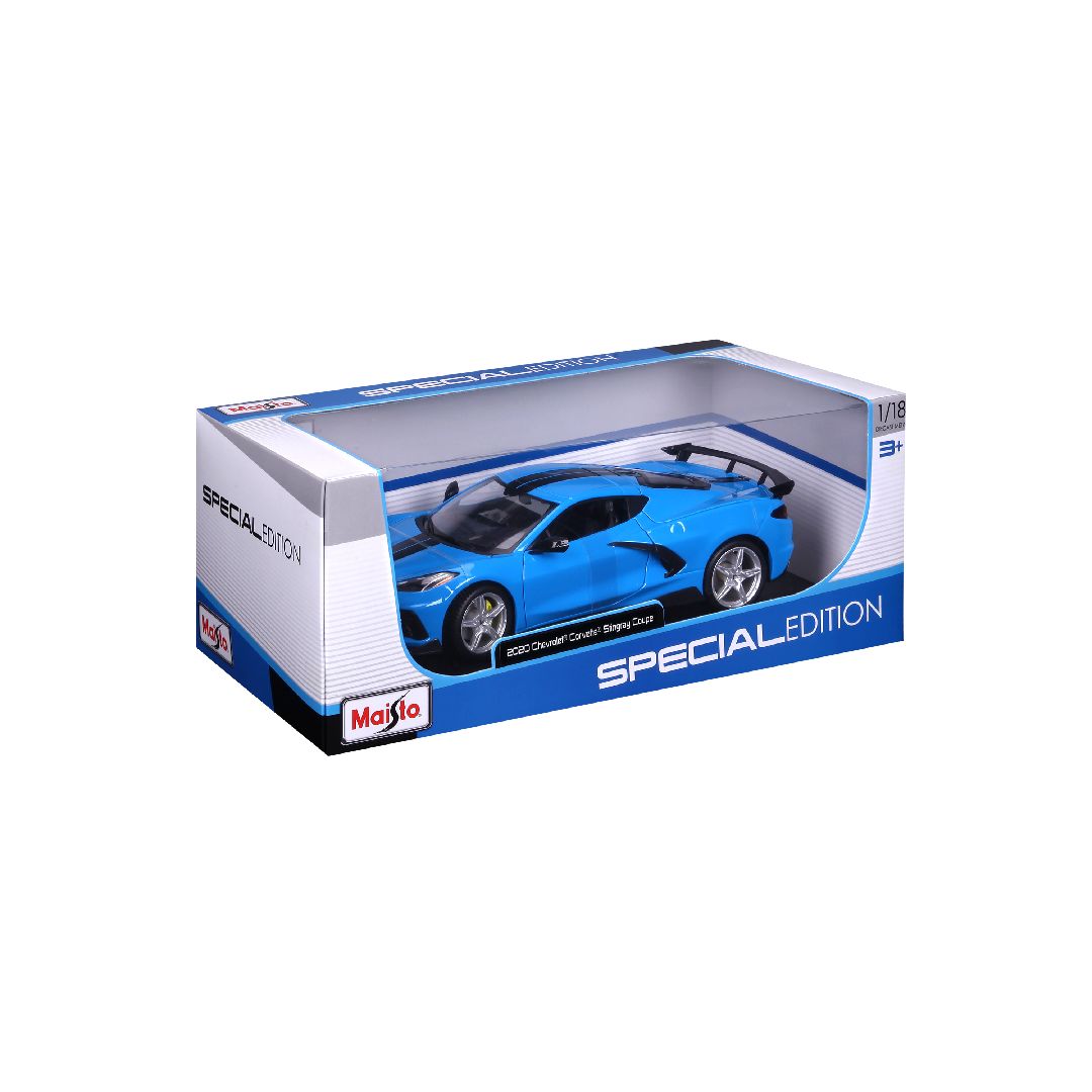 Maisto 1/18 SE 2020 Chev Corvette Stingray Z51 (Blue) – image 4