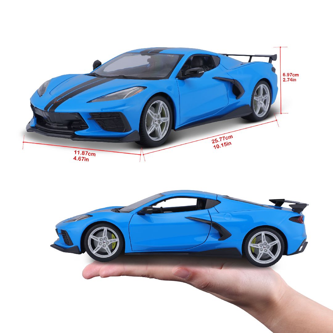 Maisto 1/18 SE 2020 Chev Corvette Stingray Z51 (Blue) – image 14