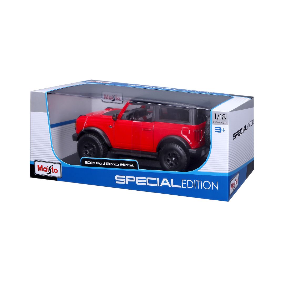 Maisto 1/18 SE 2021 Ford Bronco Wildtrak 2dr (Red) – image 5