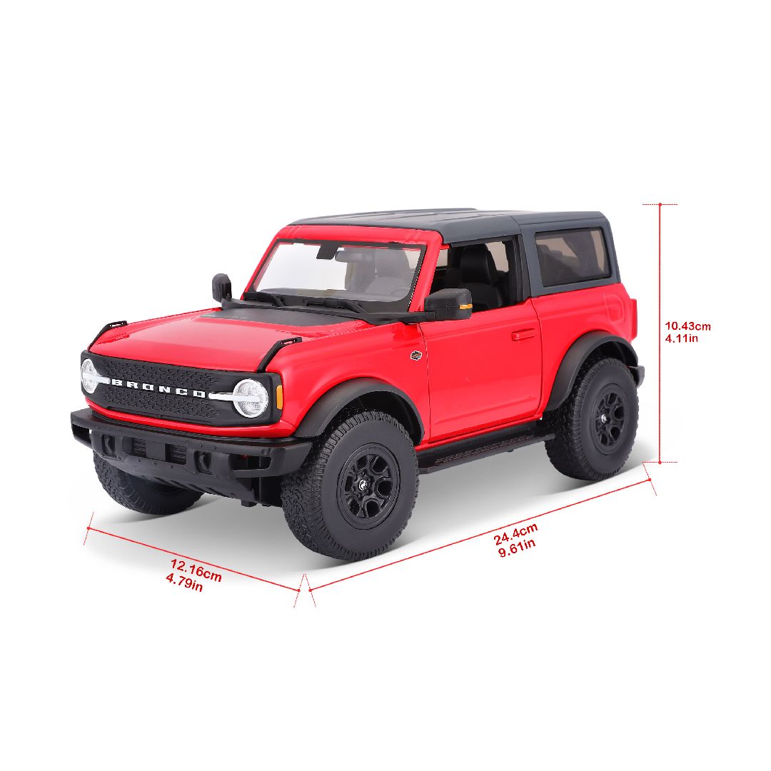Maisto 1/18 SE 2021 Ford Bronco Wildtrak 2dr (Red) – image 13