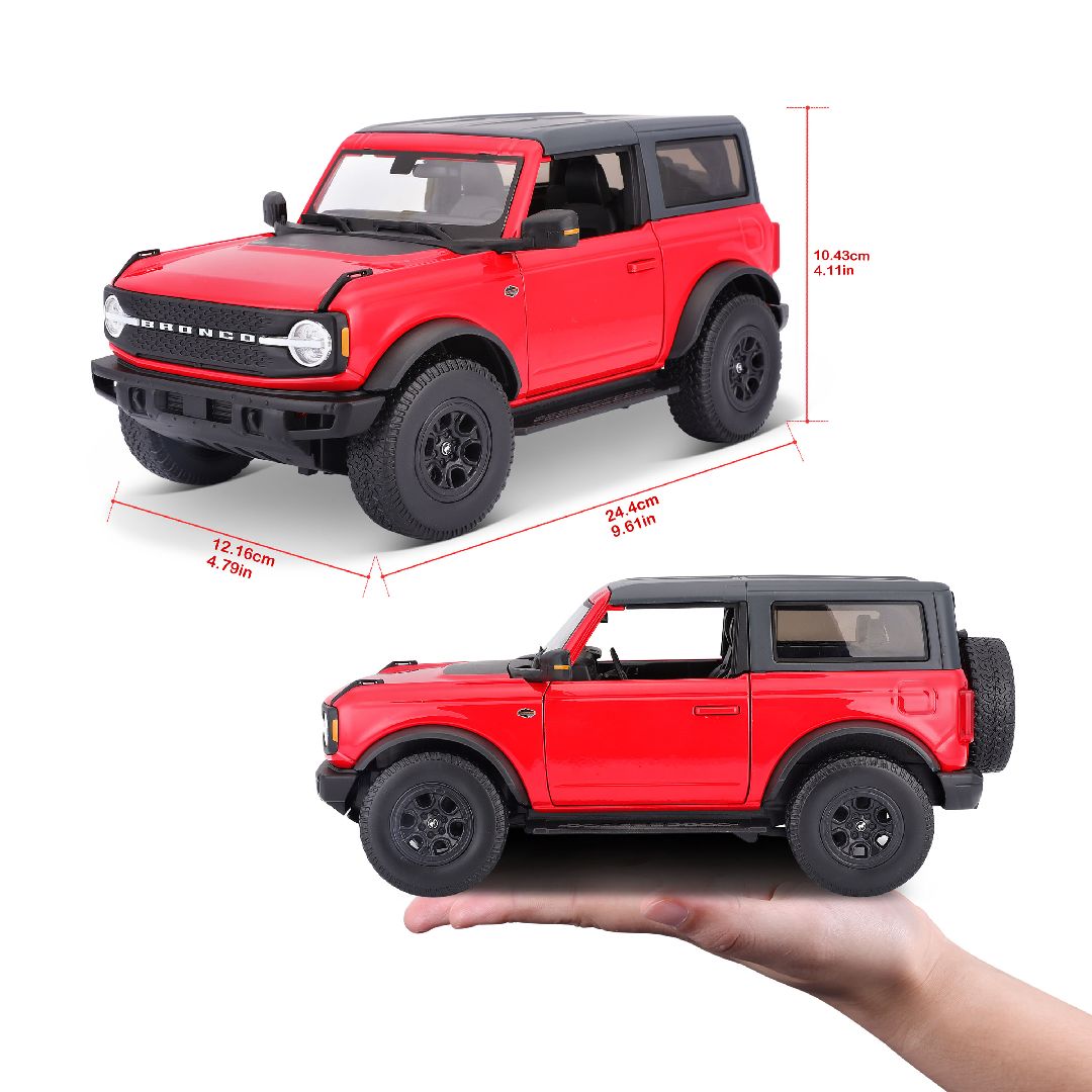 Maisto 1/18 SE 2021 Ford Bronco Wildtrak 2dr (Red) – image 15