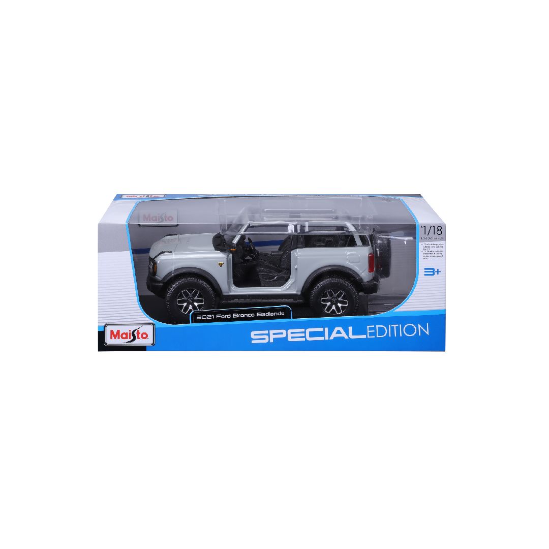 Maisto 1/18 SE 2021 Bronco Badlands (w/o doors) - Cactus Gray – image 12