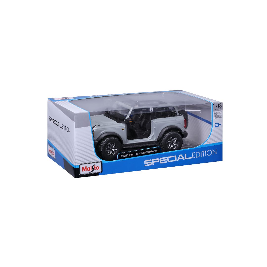 Maisto 1/18 SE 2021 Bronco Badlands (w/o doors) - Cactus Gray – image 14