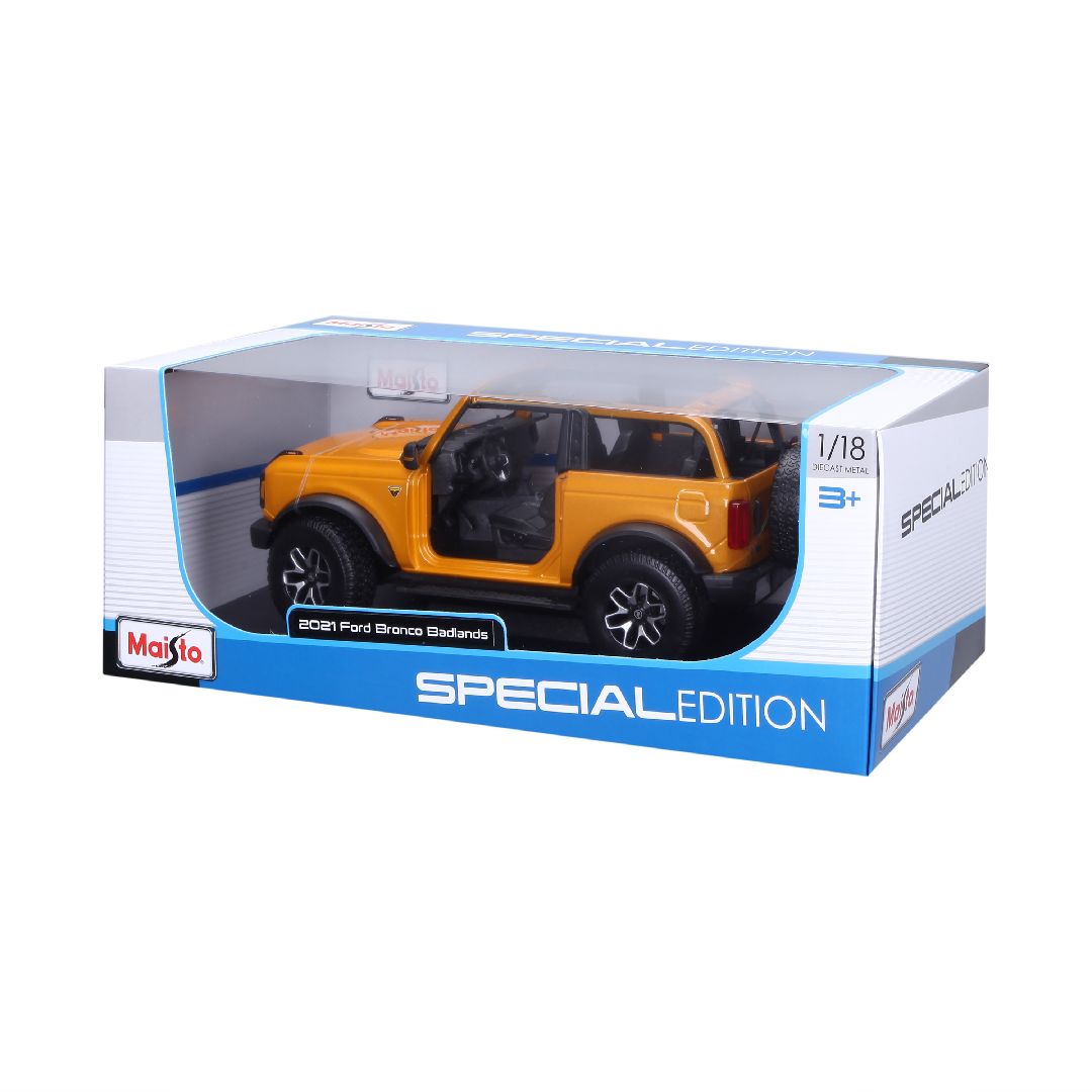 Maisto 1/18 SE 2021 Ford Bronco Badlands (w/o drs) (Orange) – image 4