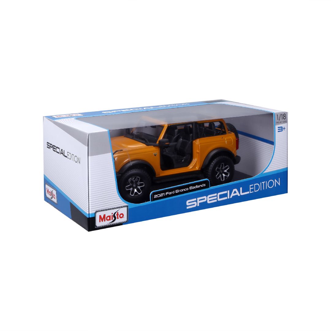 Maisto 1/18 SE 2021 Ford Bronco Badlands (w/o drs) (Orange) – image 5