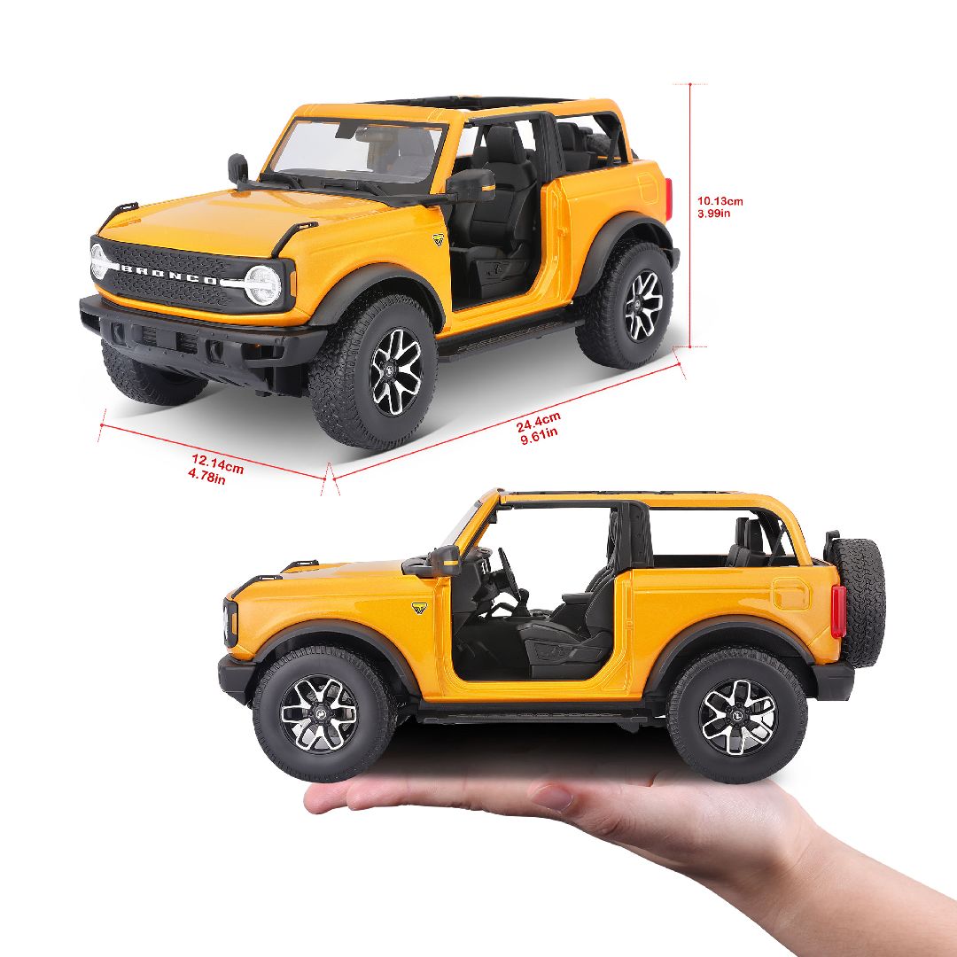 Maisto 1/18 SE 2021 Ford Bronco Badlands (w/o drs) (Orange) – image 12
