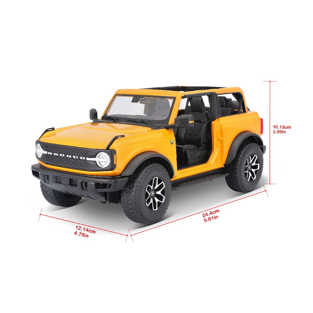 Maisto 1/18 SE 2021 Ford Bronco Badlands (w/o drs) (Orange) – image 18