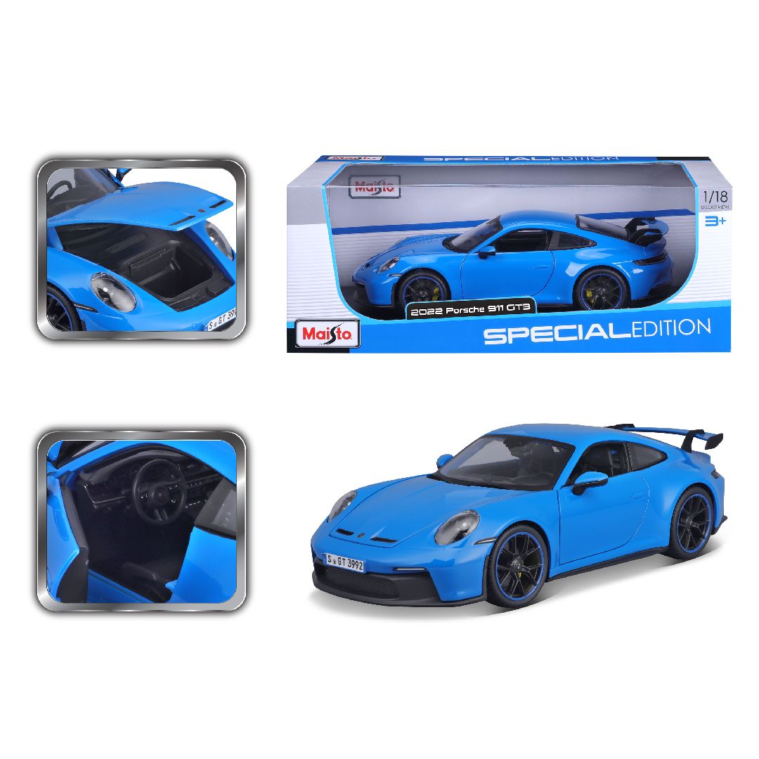 Maisto 1/18 SE 2022 Porsche 911 GT3 - Blue – image 11