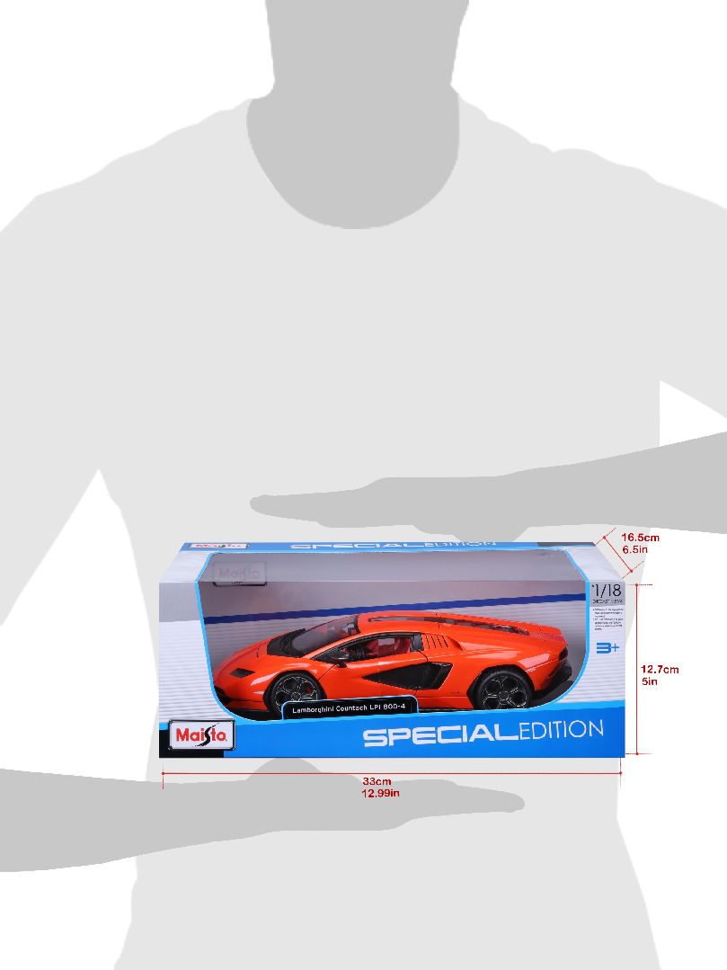 Maisto 1/18 SE 2022 Lamborghini Countach LPI 800-4 - Orange – image 2