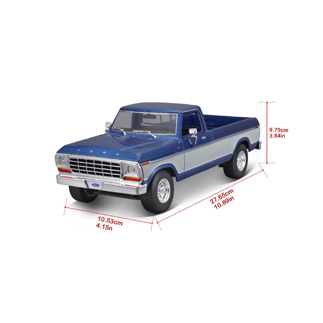Maisto 1/18 SE 1979 Ford F1 Pick-up Truck  - Blue/White – image 7