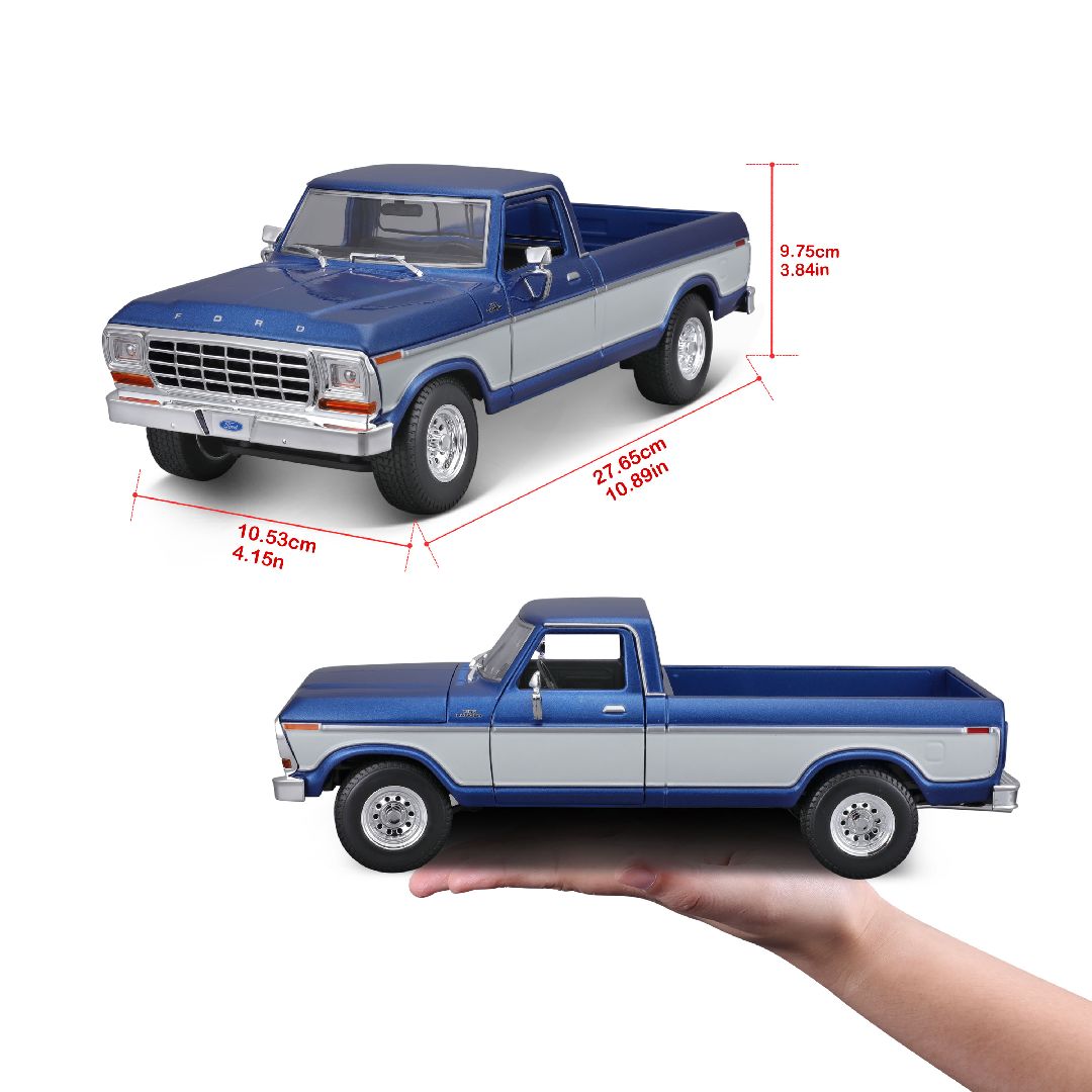 Maisto 1/18 SE 1979 Ford F1 Pick-up Truck  - Blue/White – image 9