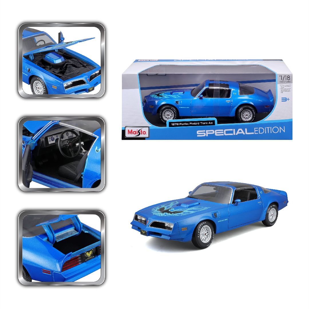 Maisto 1/18 SE 1978 Pontiac Firebird Trans Am - Blue – image 10