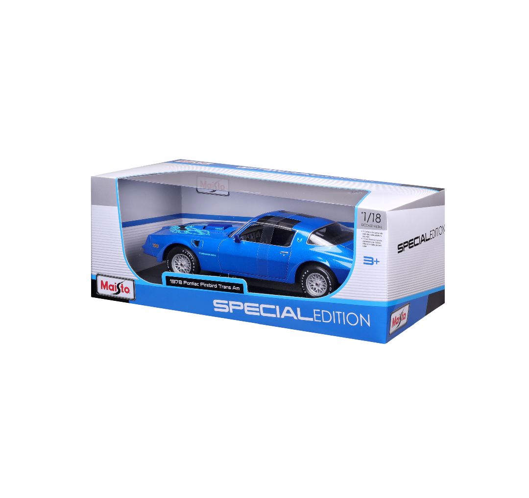 Maisto 1/18 SE 1978 Pontiac Firebird Trans Am - Blue – image 12