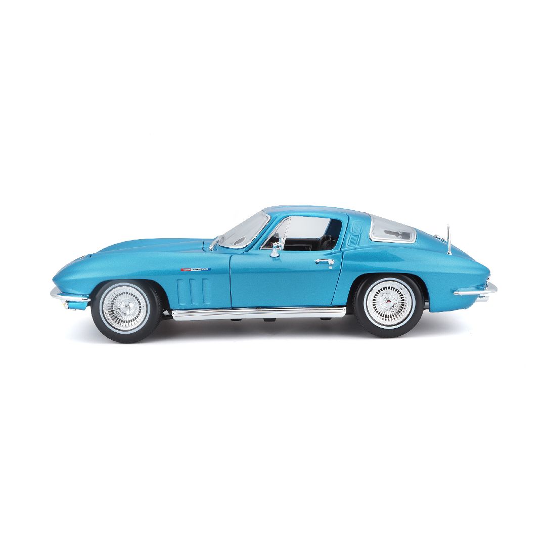 Maisto 1/18 SE 1965 Chevrolet Corvette (Metallic Light Blue) – image 2