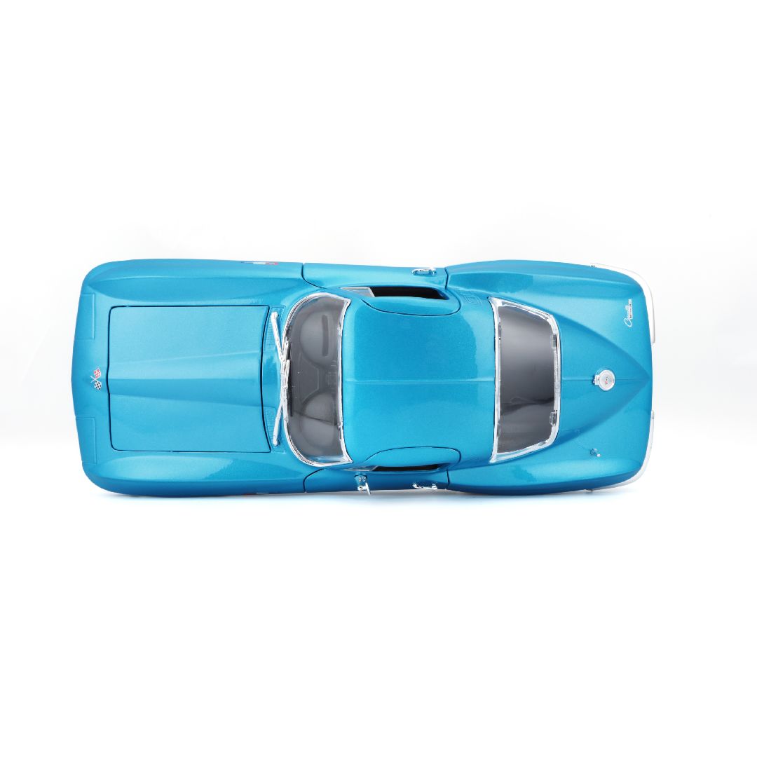 Maisto 1/18 SE 1965 Chevrolet Corvette (Metallic Light Blue) – image 19