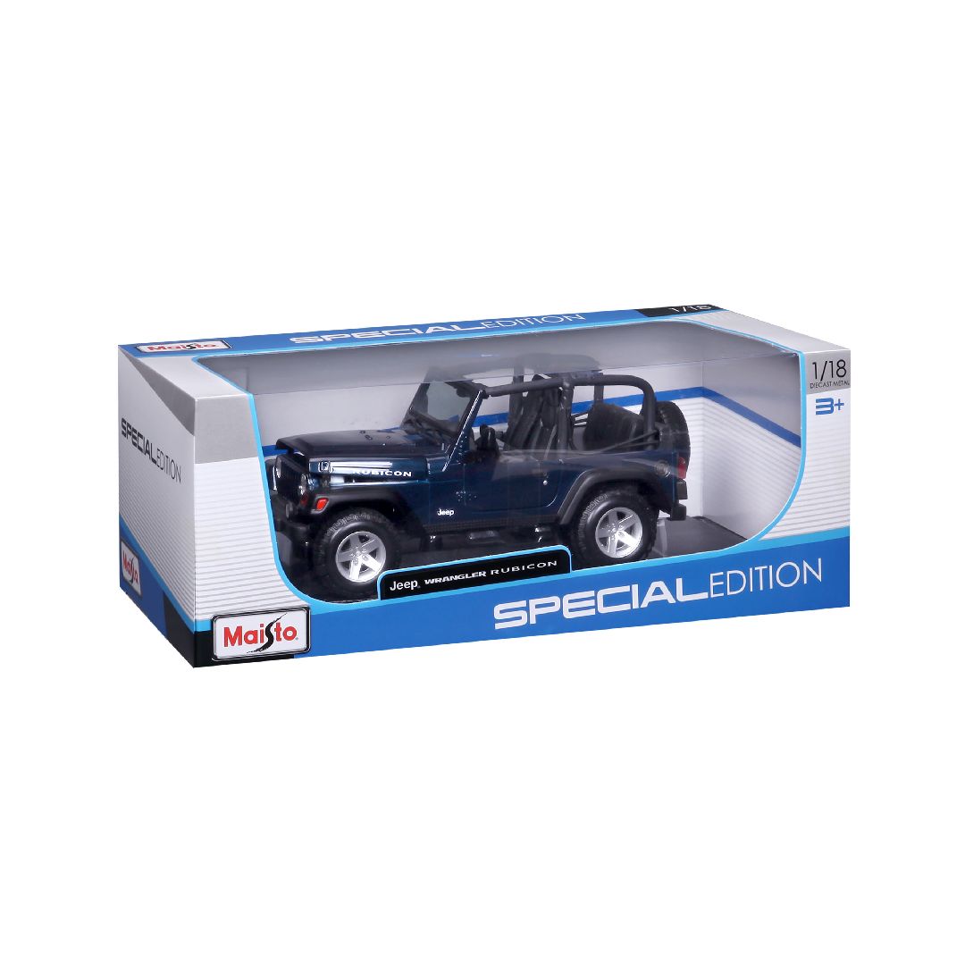 Maisto 1/18 SE Jeep Wrangler Rubicon - Metallic Blue – image 12