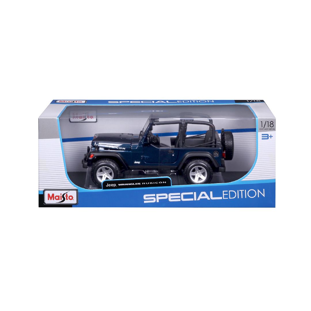 Maisto 1/18 SE Jeep Wrangler Rubicon - Metallic Blue – image 13