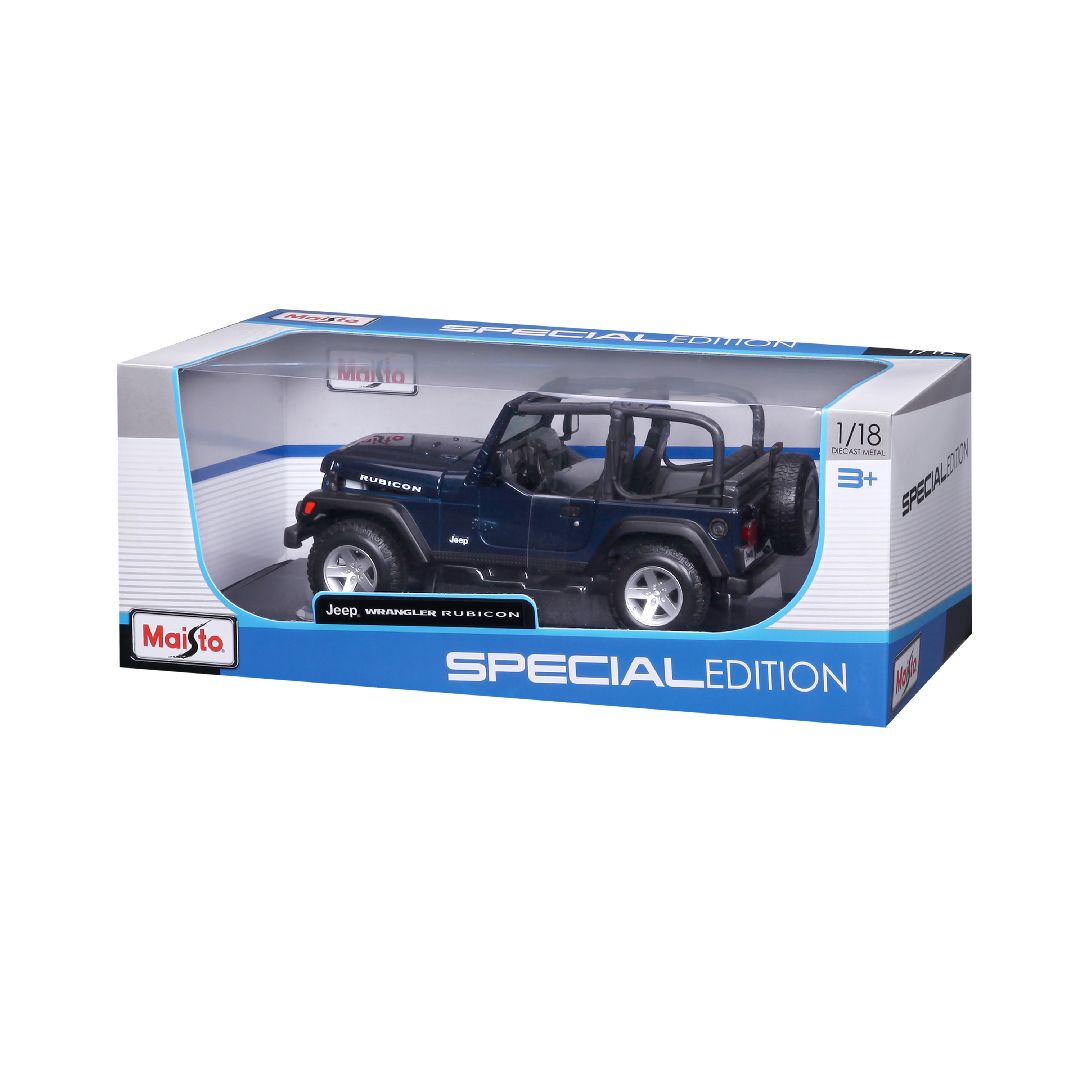 Maisto 1/18 SE Jeep Wrangler Rubicon - Metallic Blue – image 14