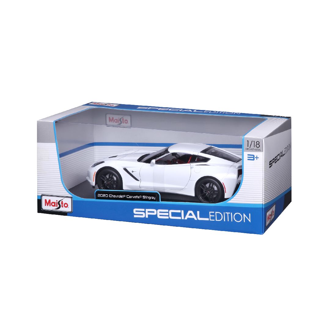 Maisto 1/18 SE 2014 Chevrolet Corvette Stingray Z51 (White) – image 6