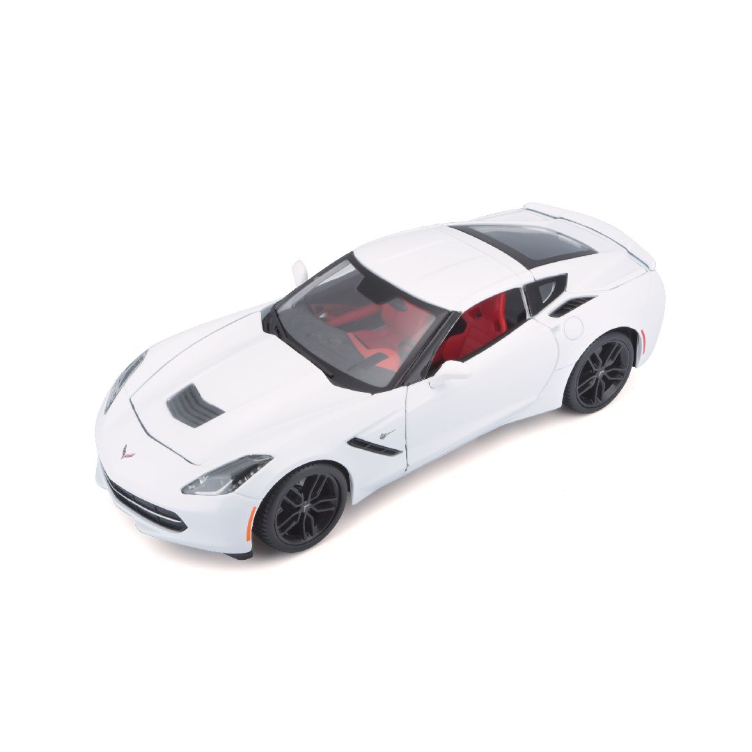 Maisto 1/18 SE 2014 Chevrolet Corvette Stingray Z51 (White) – image 7
