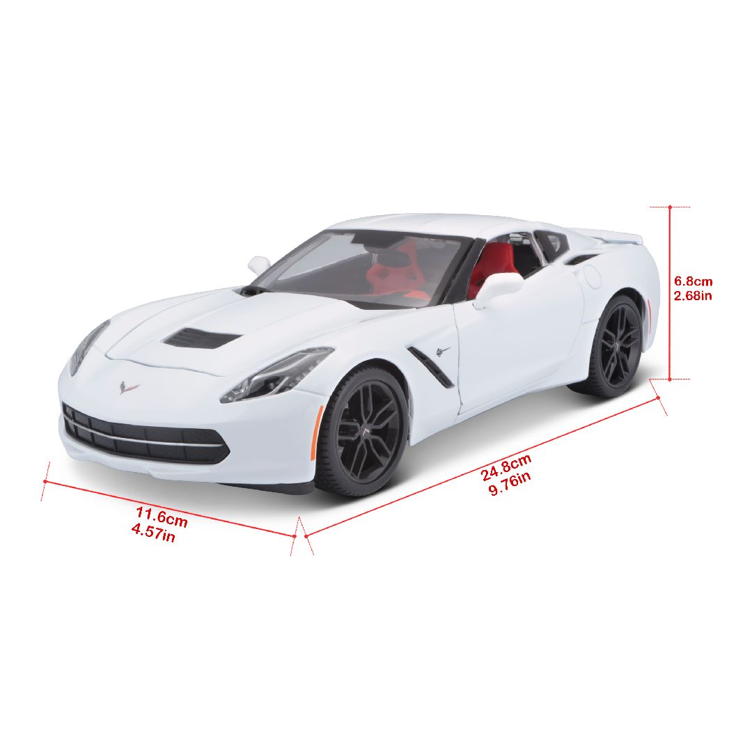 Maisto 1/18 SE 2014 Chevrolet Corvette Stingray Z51 (White) – image 12