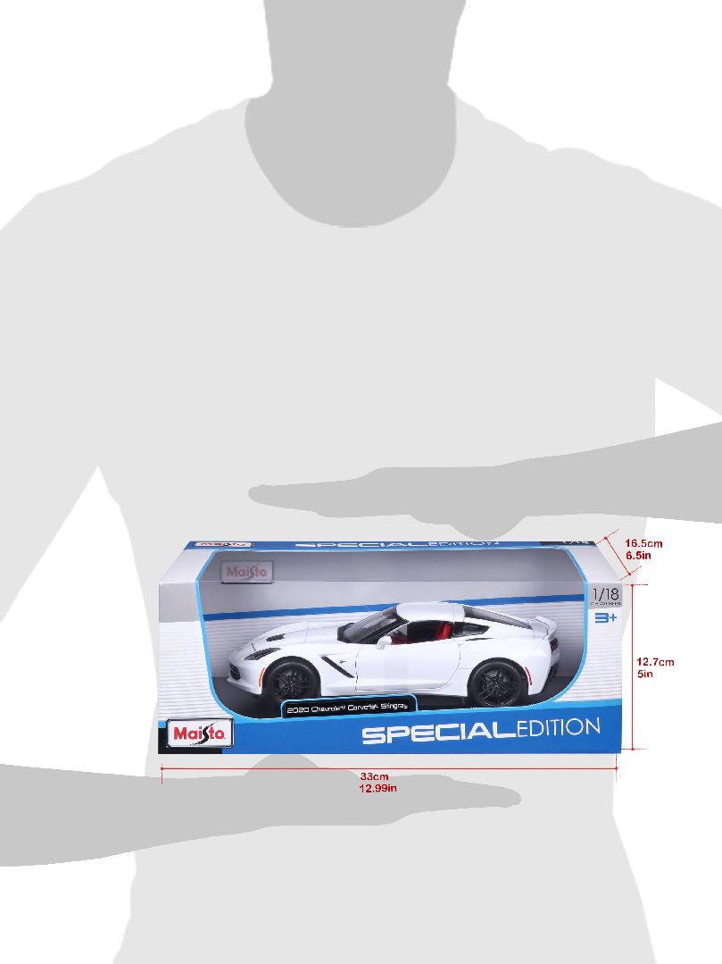 Maisto 1/18 SE 2014 Chevrolet Corvette Stingray Z51 (White) – image 14