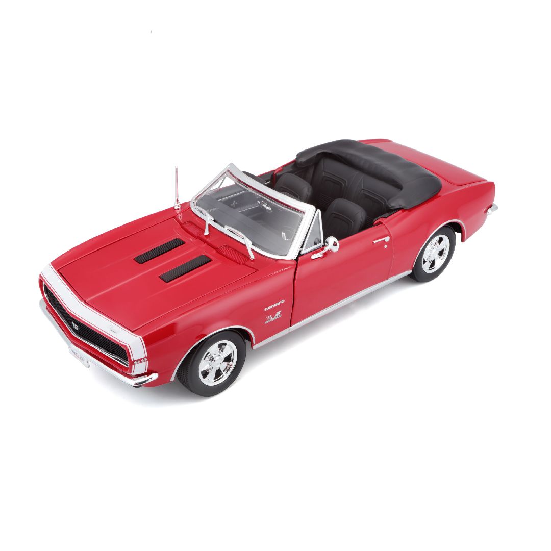 Maisto 1/18 SE 1967 Chevrolet Camaro SS 396 Convertable  - Red – image 6