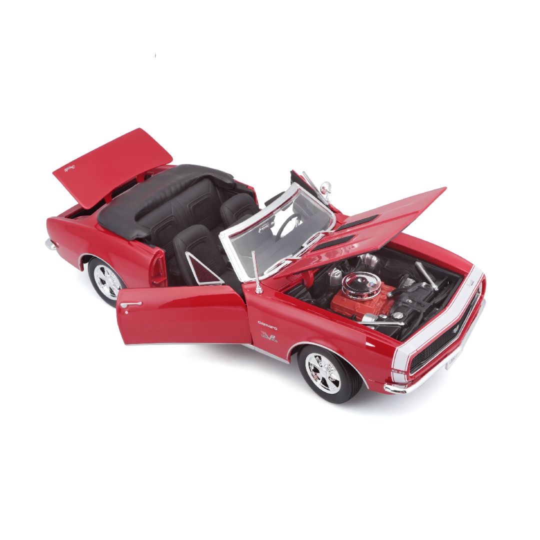 Maisto 1/18 SE 1967 Chevrolet Camaro SS 396 Convertable  - Red – image 7