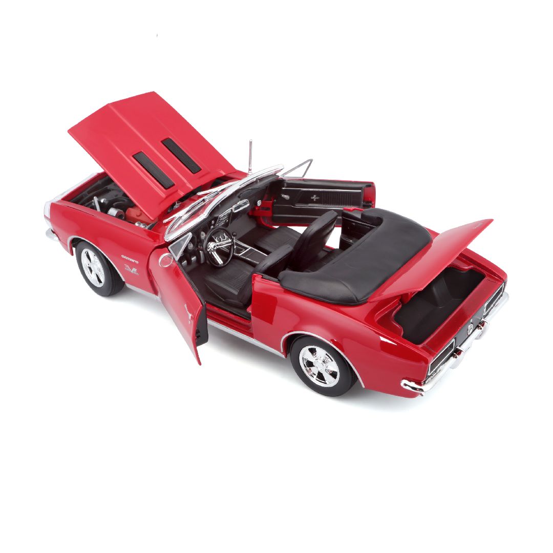 Maisto 1/18 SE 1967 Chevrolet Camaro SS 396 Convertable  - Red – image 8