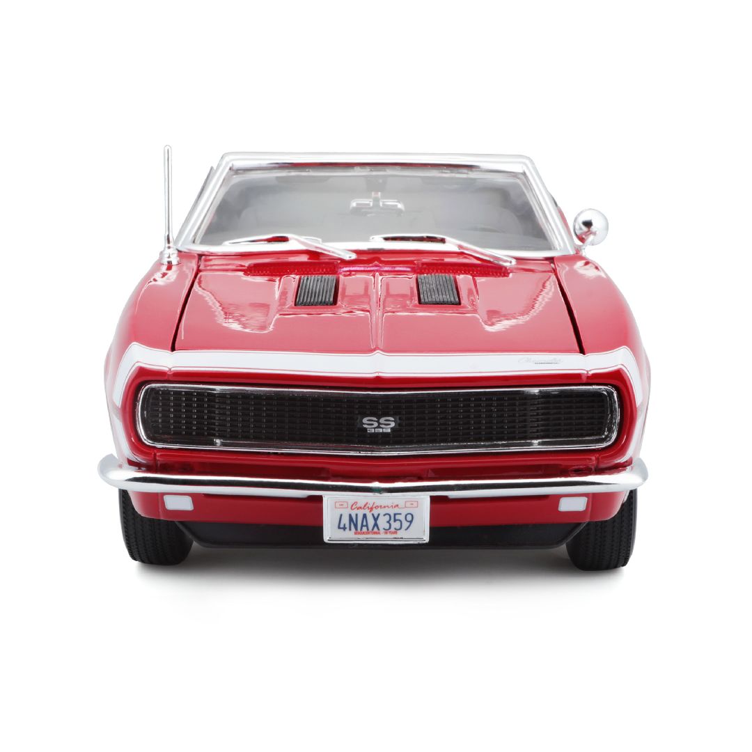 Maisto 1/18 SE 1967 Chevrolet Camaro SS 396 Convertable  - Red – image 10