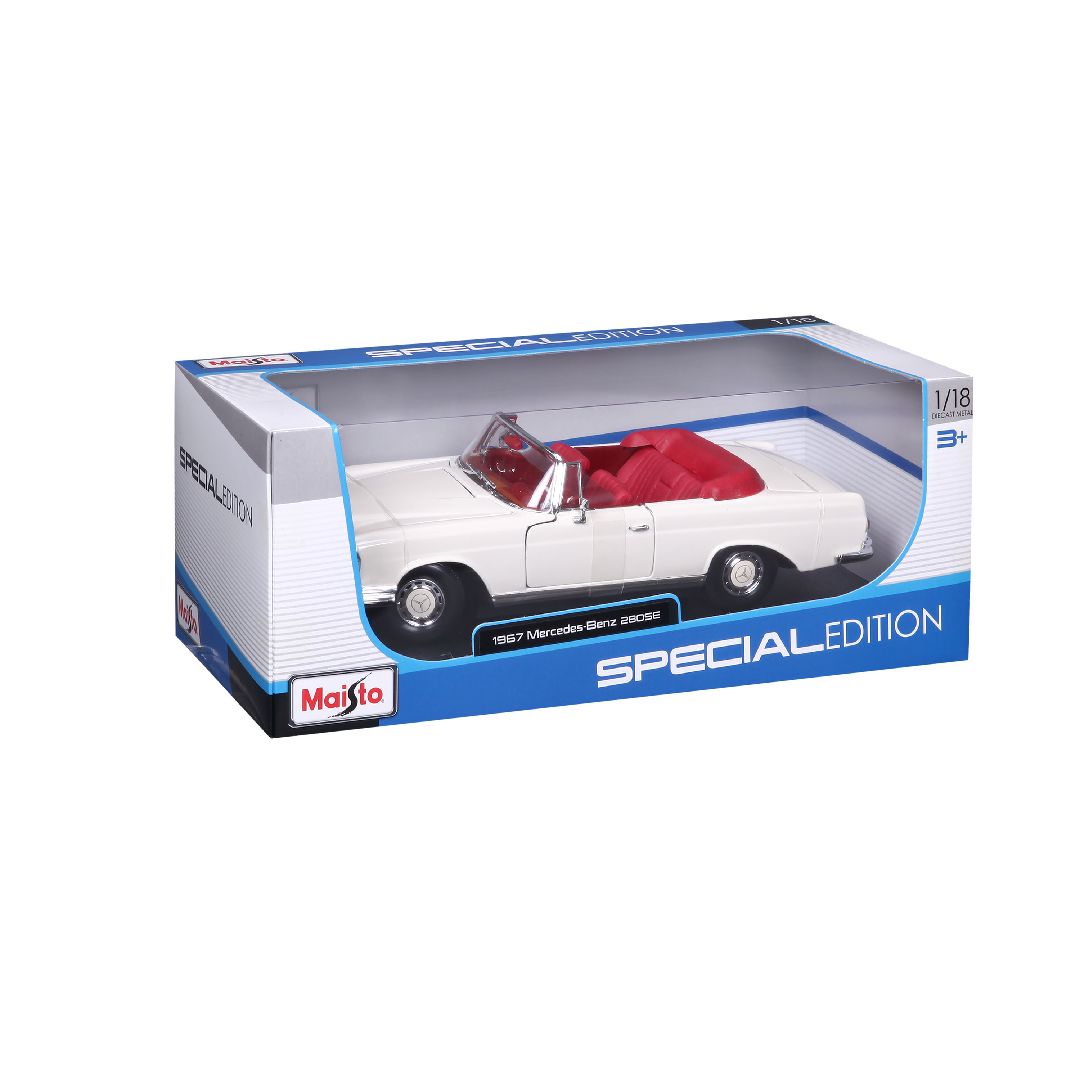 Maisto 1/18 SE 1967 Mercedes-Benz 280SE Cabrio - Cream – image 4