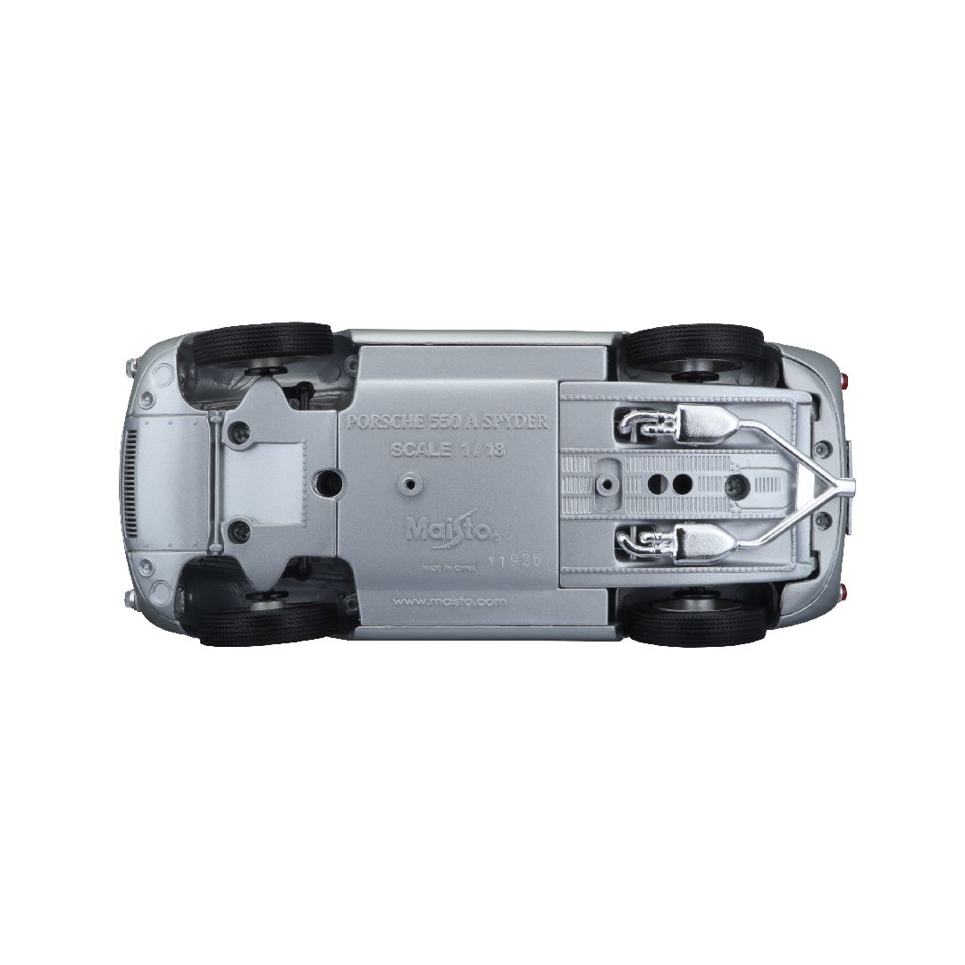 Maisto 1/18 SE 1956 Porsche 550A Spyder (Silver) – image 8