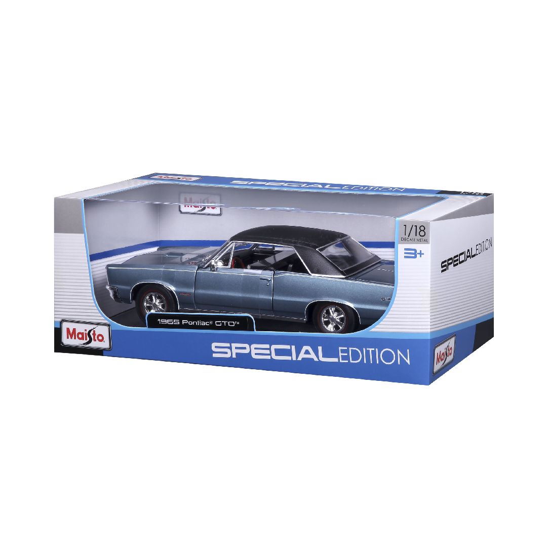 Maisto 1/18 SE 1965 Pontiac GTO (Hurst Edition) (Metallic Blue) – image 4