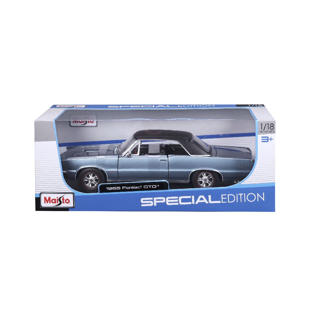 Maisto 1/18 SE 1965 Pontiac GTO (Hurst Edition) (Metallic Blue) – image 5