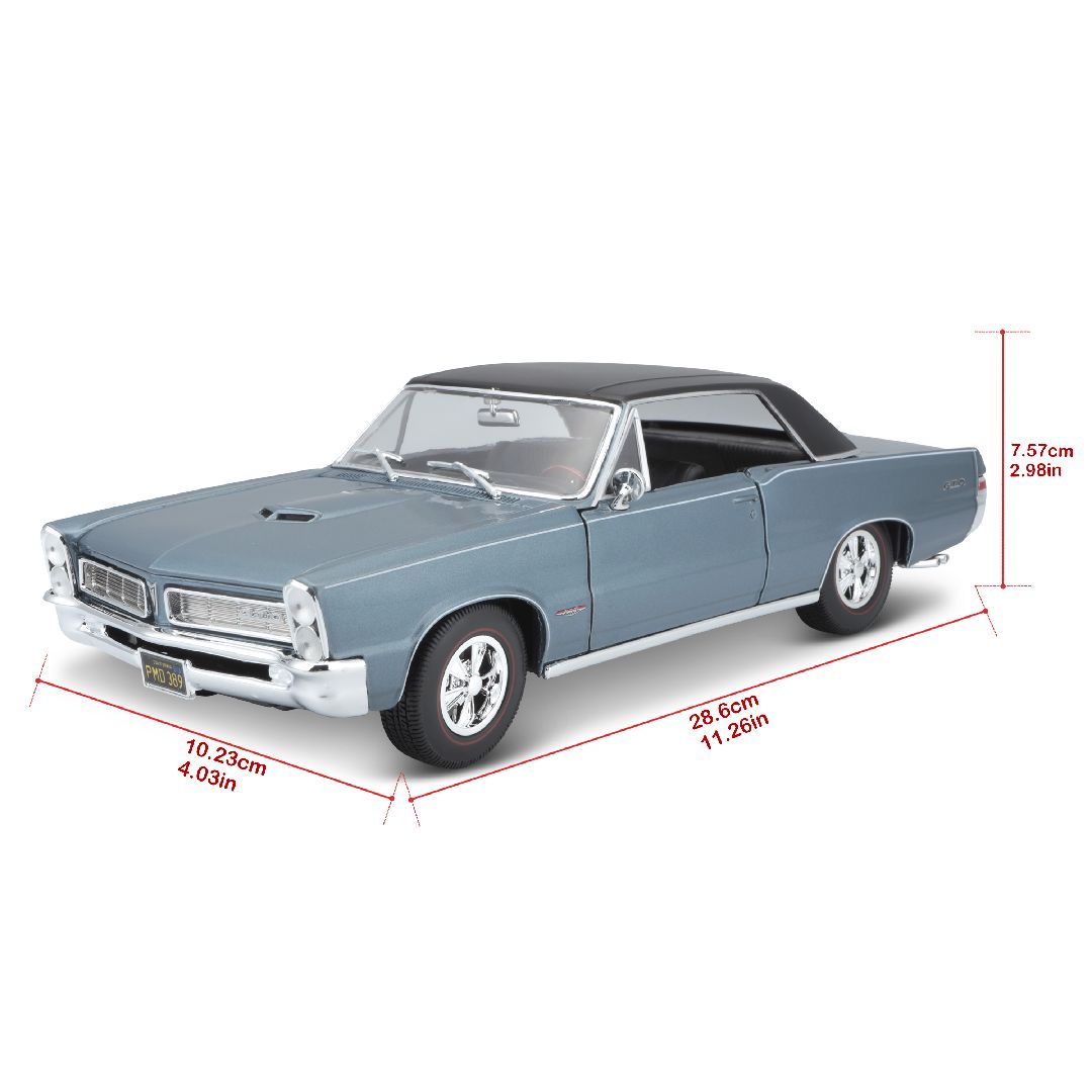 Maisto 1/18 SE 1965 Pontiac GTO (Hurst Edition) (Metallic Blue) – image 11