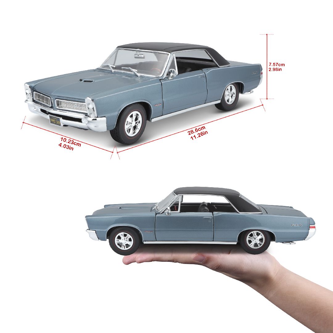 Maisto 1/18 SE 1965 Pontiac GTO (Hurst Edition) (Metallic Blue) – image 12