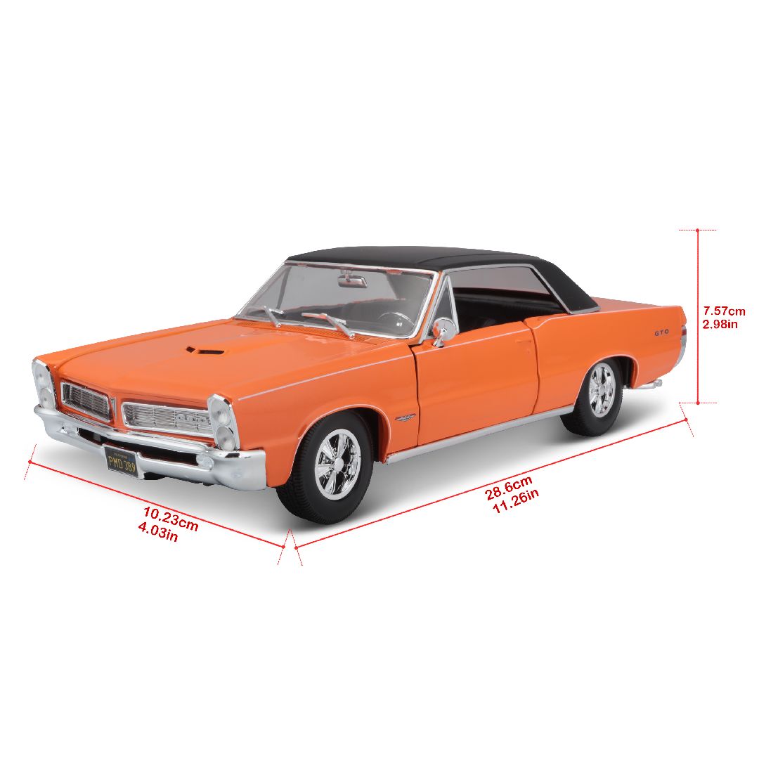 Maisto 1/18 SE 1965 Pontiac GTO (Hurst Edition) - Orange – image 8
